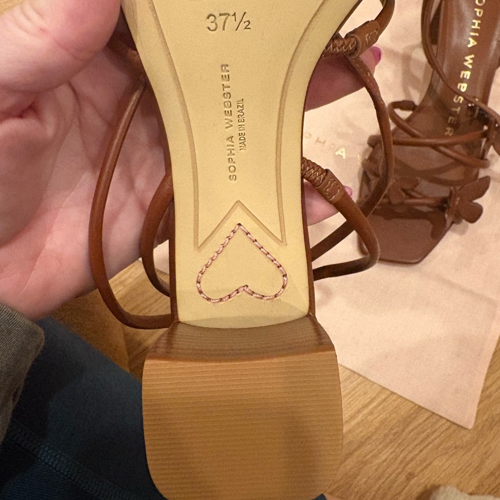 Sophia Webster Brown Butterfly Heels - Picture 5 of 9
